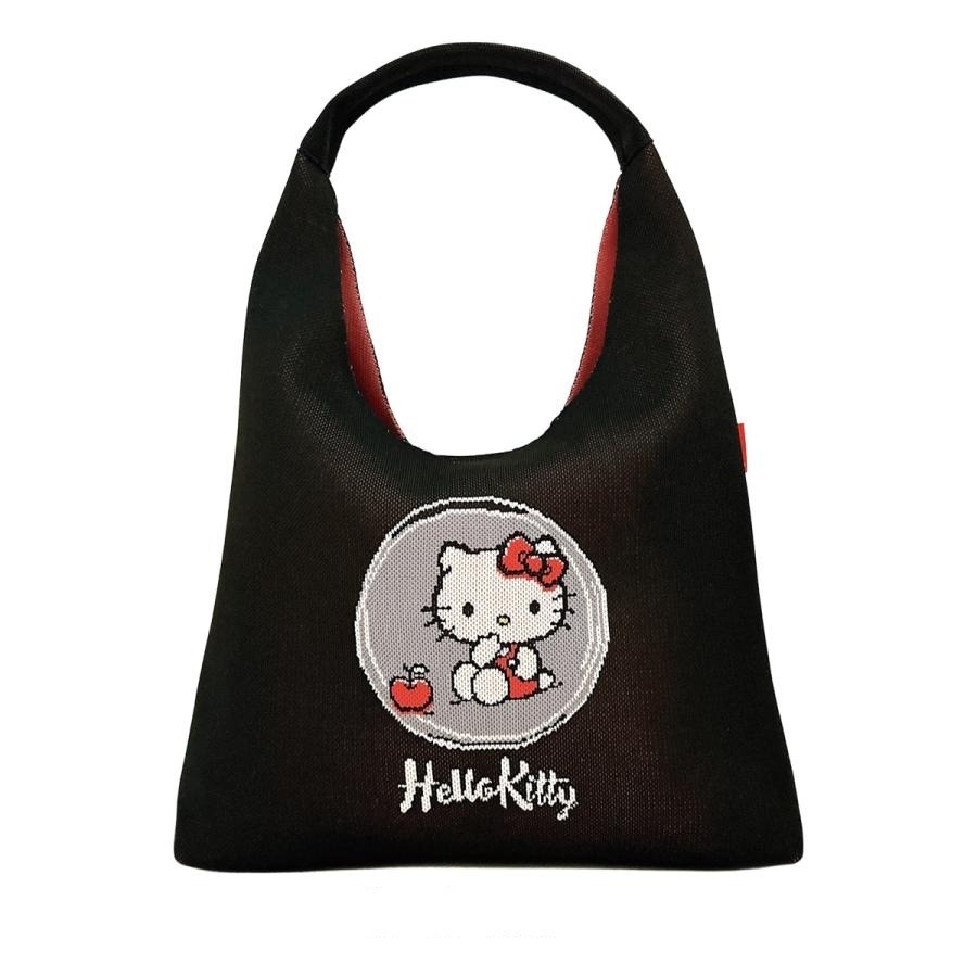 過生活IP訂購 三麗鷗 x ROOTOTE 針織手提側背兩用袋 HelloKitty 凱蒂貓  6M16-細節圖5