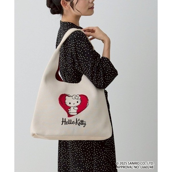過生活IP訂購 三麗鷗 x ROOTOTE 針織手提側背兩用袋 HelloKitty 凱蒂貓  6M16-細節圖8
