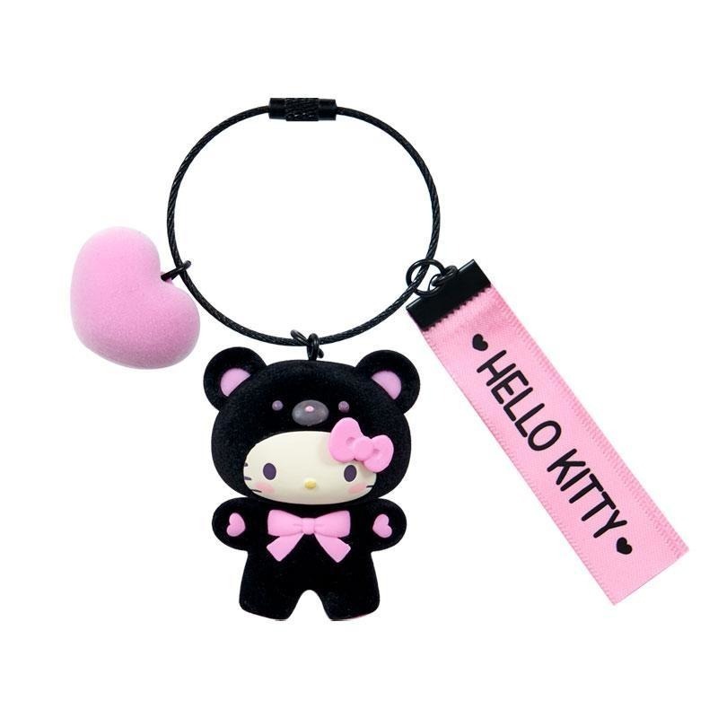 過生活IP訂購 三麗鷗 造型植絨吊飾 粉黑 HelloKitty 美樂蒂 布丁狗 大耳狗 酷洛米 帕恰狗 6633R-細節圖3