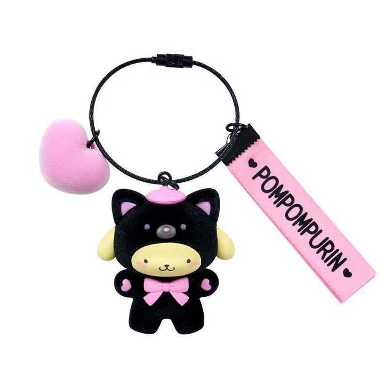過生活IP訂購 三麗鷗 造型植絨吊飾 粉黑 HelloKitty 美樂蒂 布丁狗 大耳狗 酷洛米 帕恰狗 6633R-細節圖5