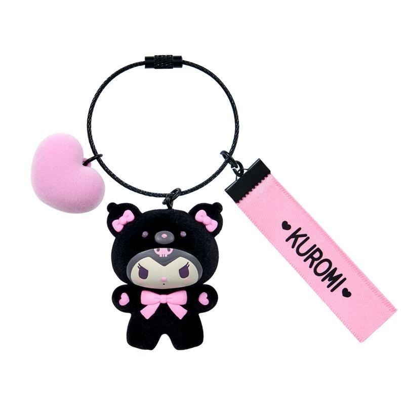 過生活IP訂購 三麗鷗 造型植絨吊飾 粉黑 HelloKitty 美樂蒂 布丁狗 大耳狗 酷洛米 帕恰狗 6633R-細節圖7