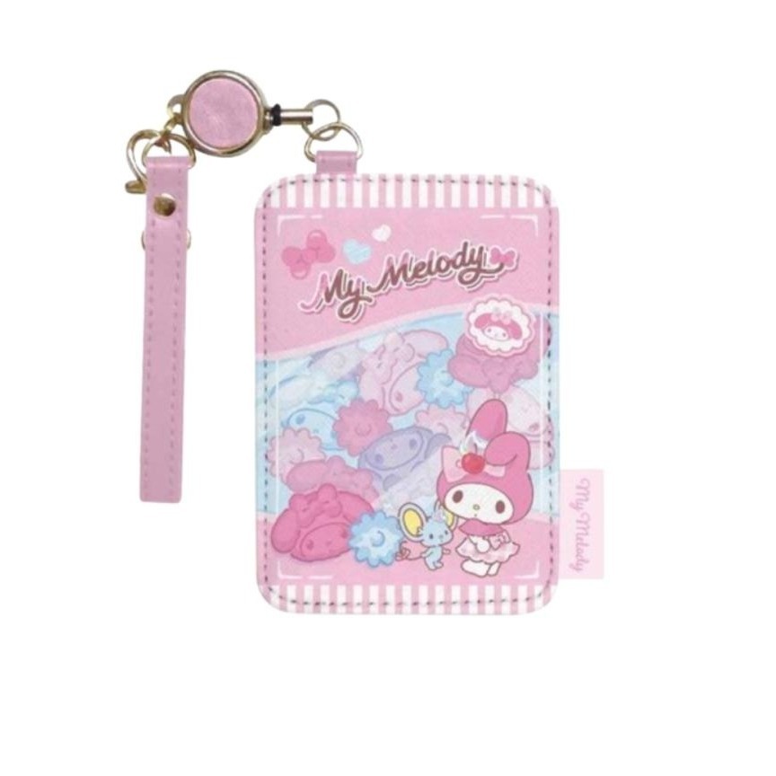 過生活IP訂購 三麗鷗 皮質易拉扣伸縮票卡夾 HelloKitty 美樂蒂 大耳狗 酷洛米 史努比 拉拉熊 6M23-細節圖4