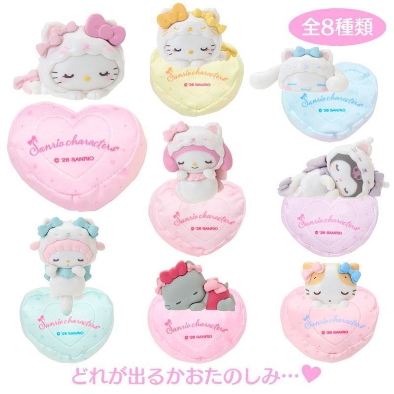 過生活IP訂購 三麗鷗 造型公仔擺飾8入組 緞帶白貓 HelloKitty 美樂蒂 大耳狗 酷洛米 Piano 6633-細節圖3