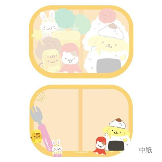 過生活IP訂購 三麗鷗 造型便條本 便當款 HelloKitty 美樂蒂 布丁狗 大耳狗 酷洛米 花小兔 6M45-細節圖5