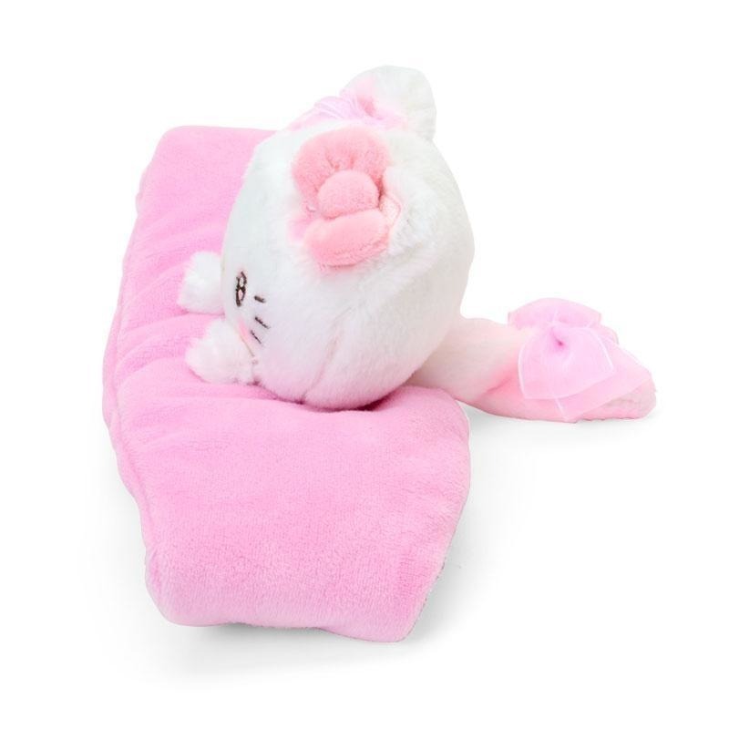 過生活IP訂購 三麗鷗 絨毛造型髮帶 緞帶白貓 牛奶緞帶貓 HelloKitty 美樂蒂 大耳狗 6633-細節圖3