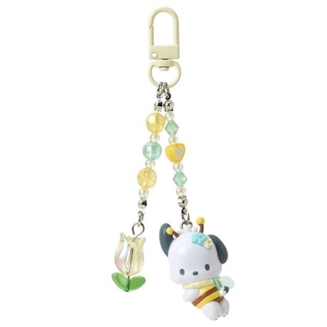 過生活IP訂購 三麗鷗 造型串珠鑰匙圈 蜜蜂進行曲 HelloKitty 布丁狗 大耳狗 酷洛米 帕恰狗 花小兔6A44-細節圖4