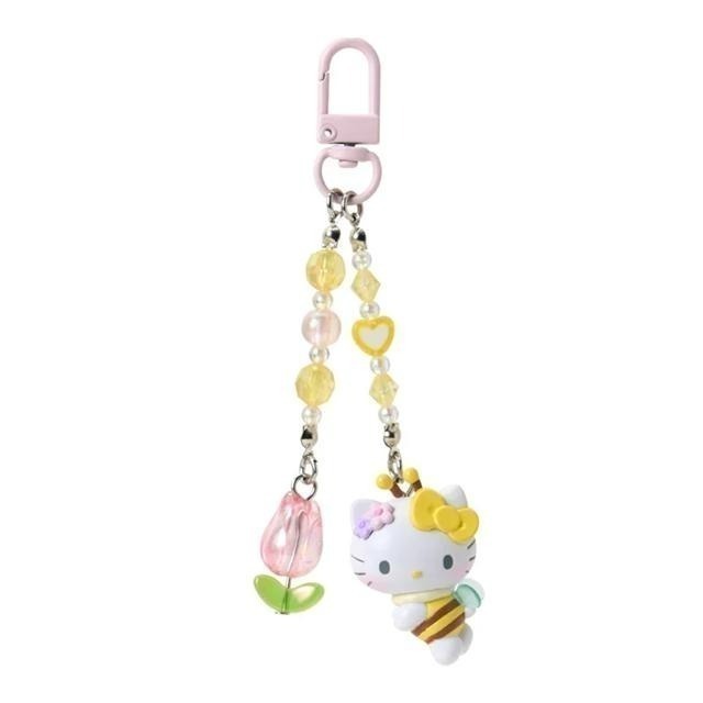 過生活IP訂購 三麗鷗 造型串珠鑰匙圈 蜜蜂進行曲 HelloKitty 布丁狗 大耳狗 酷洛米 帕恰狗 花小兔6A44-細節圖8