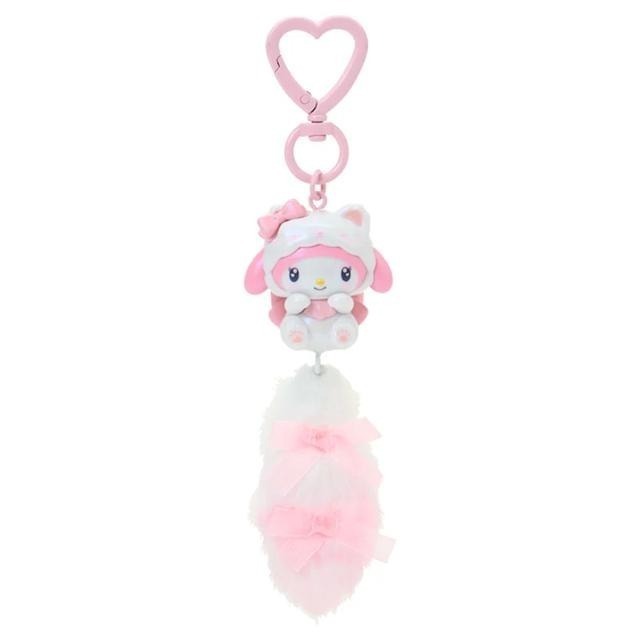 過生活IP訂購 造型尾巴吊飾 緞帶白貓 牛奶緞帶貓 HelloKitty 美樂蒂 大耳狗 酷洛米 Piano 6A44R-細節圖4