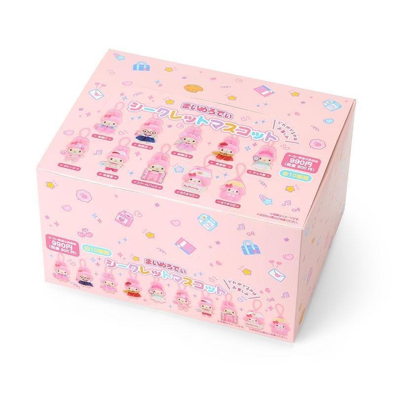 過生活IP訂購 三麗鷗 美樂蒂 My Melody 絨毛玩偶吊飾10入組 6A34-細節圖3