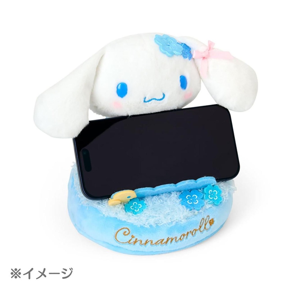 過生活IP訂購 三麗鷗 大耳狗 Cinnamoroll 絨毛造型手機支架 四葉草 水色幸運草 大耳狗生日派對 6A36-細節圖5
