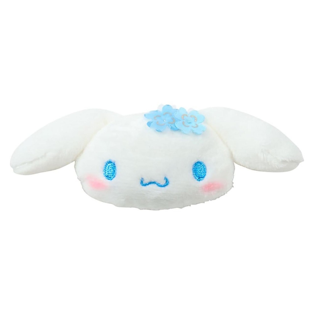 過生活IP訂購 三麗鷗 大耳狗 Cinnamoroll 絨毛玩偶髮夾2入組 四葉草 水色幸運草 大耳狗生日派對 6A36-細節圖5