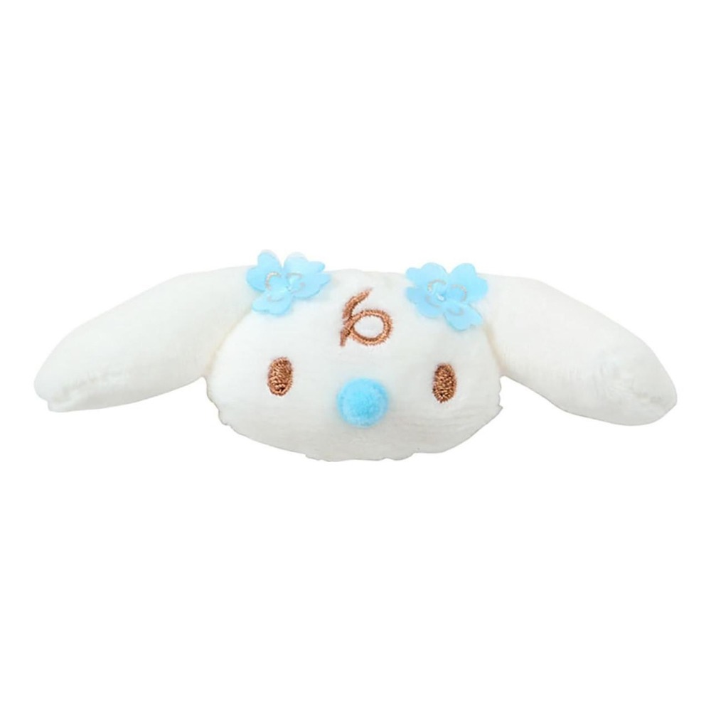 過生活IP訂購 三麗鷗 大耳狗 Cinnamoroll 絨毛玩偶髮夾2入組 四葉草 水色幸運草 大耳狗生日派對 6A36-細節圖6
