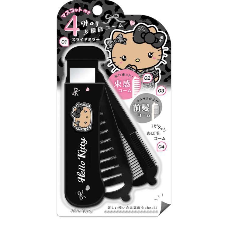 過生活IP訂購 三麗鷗 HelloKitty 凱蒂貓 折疊鏡梳組 6A43-細節圖4