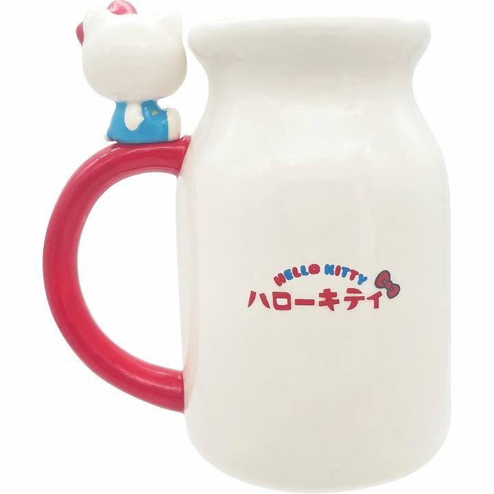 過生活IP訂購 三麗鷗 HelloKitty 凱蒂貓 陶瓷馬克杯 牛奶瓶 6A51-細節圖3