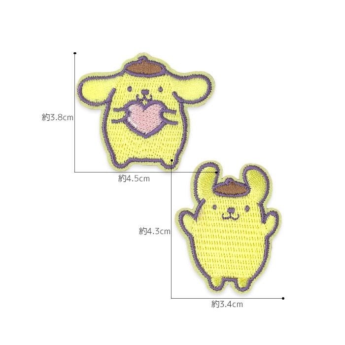 過生活IP訂購 三麗鷗 布丁狗 pompompurin 造型刺繡 燙布貼 貼紙 6A51-細節圖3