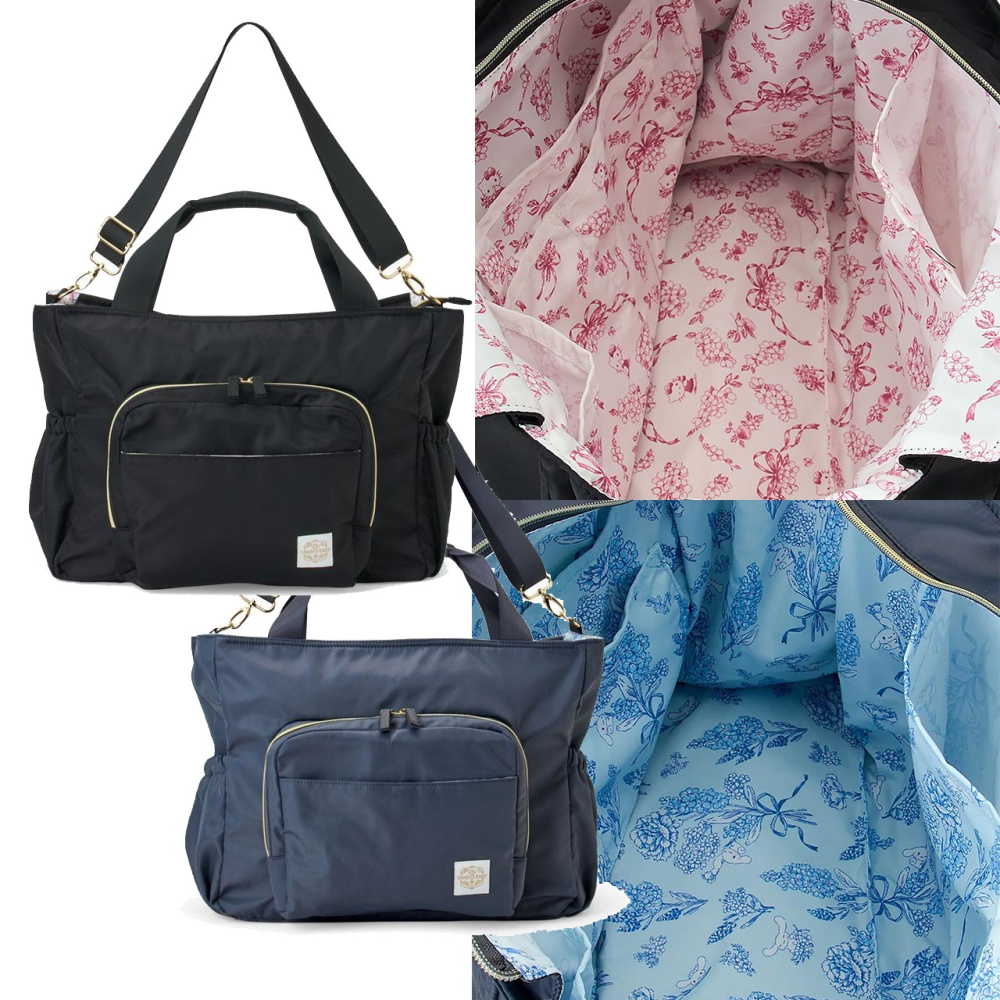 過生活IP訂購 三麗鷗 Sanrio Baby 手提肩背兩用媽媽包 花卉圖案 HelloKitty 大耳狗 6A52