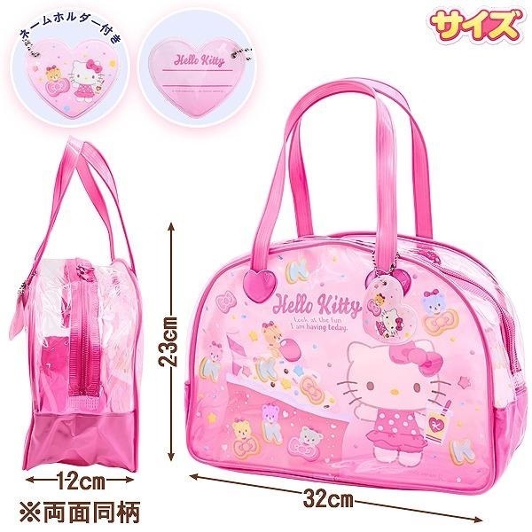 過生活IP訂購 三麗鷗 HelloKitty 凱蒂貓 波士頓海灘袋 6523-細節圖5