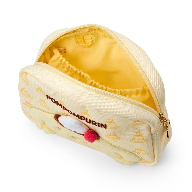 過生活IP訂購 三麗鷗 布丁狗 pompompurin 絨毛造型化妝包 30週年 6531-細節圖3