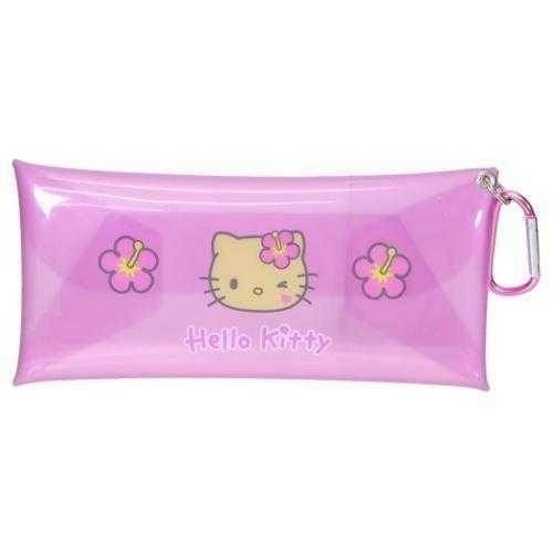 過生活IP訂購 三麗鷗 透明扁平筆袋附扣環 HelloKitty 酷洛米 花小兔 6O14R-細節圖4