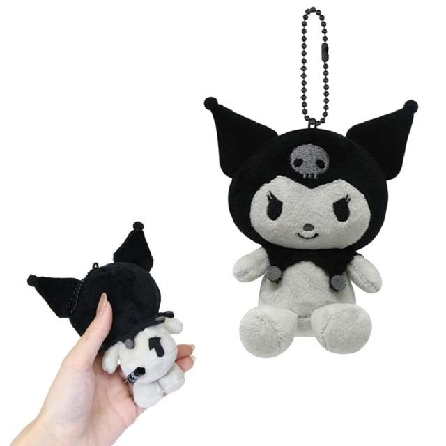 過生活IP訂購 三麗鷗 絨毛玩偶吊飾 時髦黑白風 HelloKitty 美樂蒂 布丁狗 大耳狗 酷洛米 花小兔 6547-細節圖5