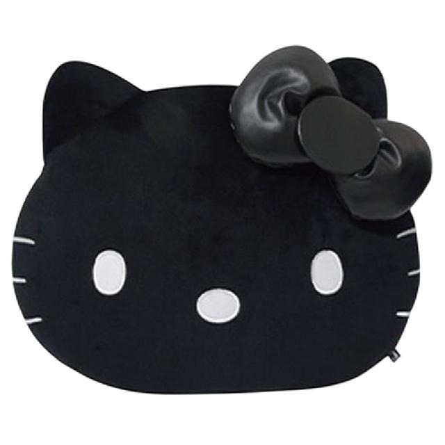 過生活IP訂購 三麗鷗 絨毛造型靠墊 時髦黑白風 HelloKitty 美樂蒂 大耳狗 酷洛米 6547-細節圖3