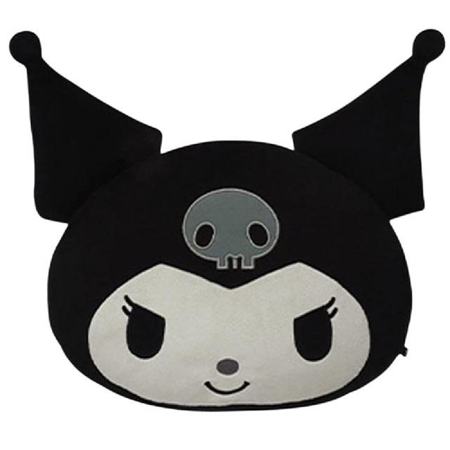 過生活IP訂購 三麗鷗 絨毛造型靠墊 時髦黑白風 HelloKitty 美樂蒂 大耳狗 酷洛米 6547-細節圖6