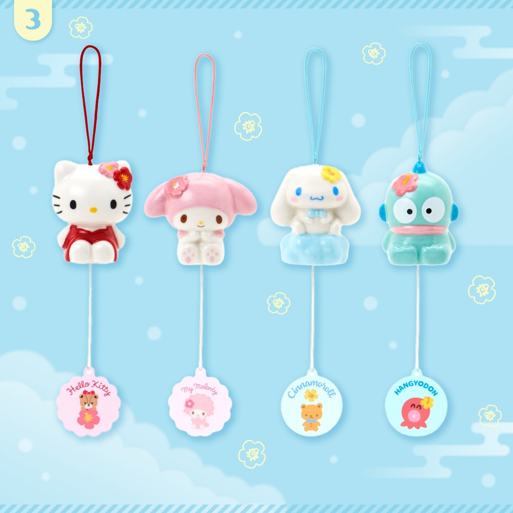過生活IP訂購 三麗鷗 造型風鈴 HelloKitty 美樂蒂 大耳狗 人魚漢頓 6615-細節圖3