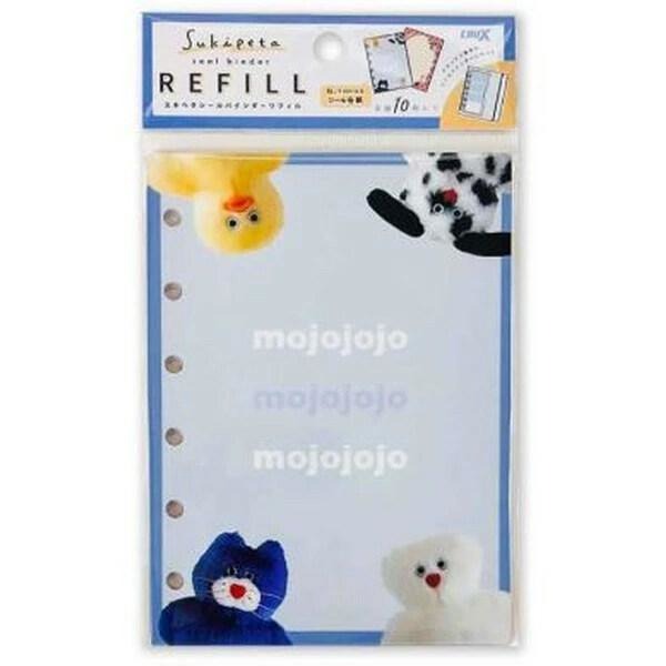 過生活IP訂購 三麗鷗 6孔活頁貼紙補充紙 HelloKitty 美樂蒂 布丁狗 mojojojo 6632-細節圖4