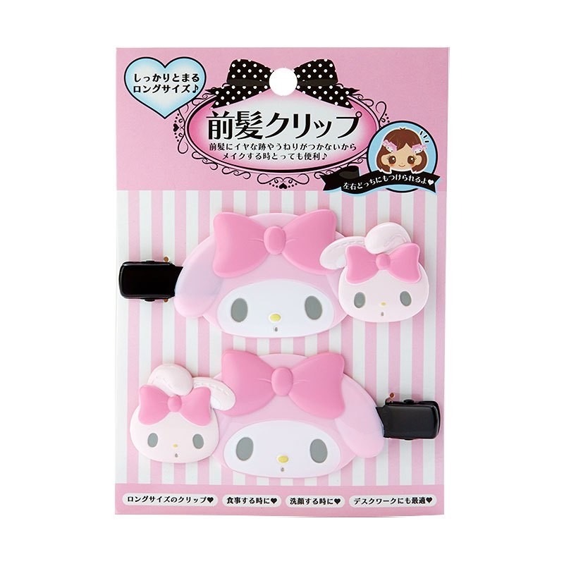過生活IP訂購 三麗鷗 造型髮夾2入組 HelloKitty 美樂蒂 布丁狗 大耳狗 酷洛米 帕恰狗 人魚漢頓 6653-細節圖4