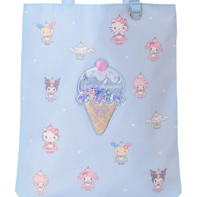 過生活IP訂購 三麗鷗 側揹袋 夢幻冰淇淋店 HelloKitty 美樂蒂 大耳狗 酷洛米 花小兔 小綿羊 6734-細節圖6