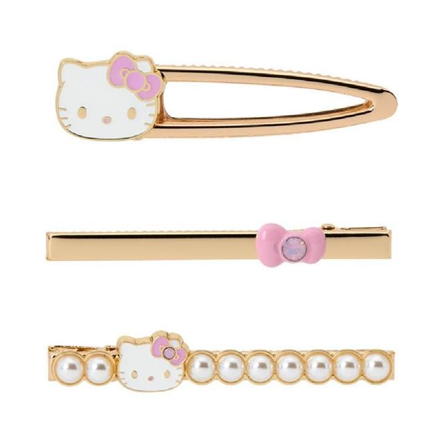 過生活IP訂購 三麗鷗 HelloKitty 凱蒂貓 造型髮夾3入組 I Love Hello Kitty 6753-細節圖8