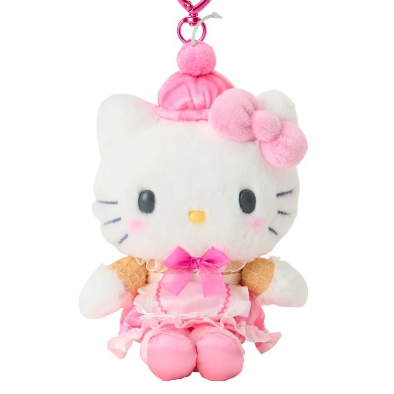 過生活IP訂購 三麗鷗 絨毛玩偶吊飾 冰淇淋店 HelloKitty 美樂蒂 大耳狗 酷洛米 花小兔 小綿羊 6754-細節圖4