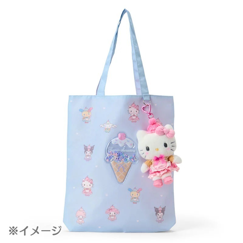 過生活IP訂購 三麗鷗 絨毛玩偶吊飾 冰淇淋店 HelloKitty 美樂蒂 大耳狗 酷洛米 花小兔 小綿羊 6754-細節圖6