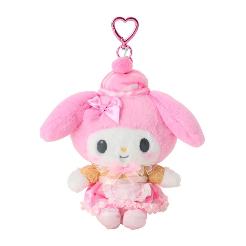 過生活IP訂購 三麗鷗 絨毛玩偶吊飾 冰淇淋店 HelloKitty 美樂蒂 大耳狗 酷洛米 花小兔 小綿羊 6754-細節圖7
