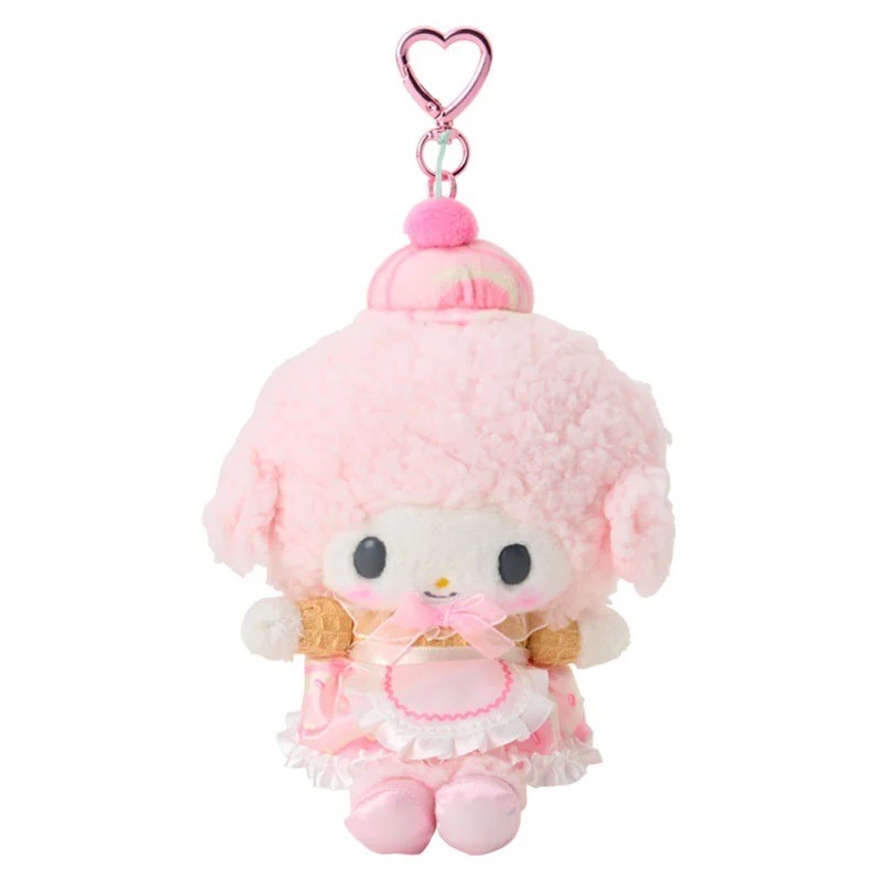 過生活IP訂購 三麗鷗 絨毛玩偶吊飾 冰淇淋店 HelloKitty 美樂蒂 大耳狗 酷洛米 花小兔 小綿羊 6754-細節圖10