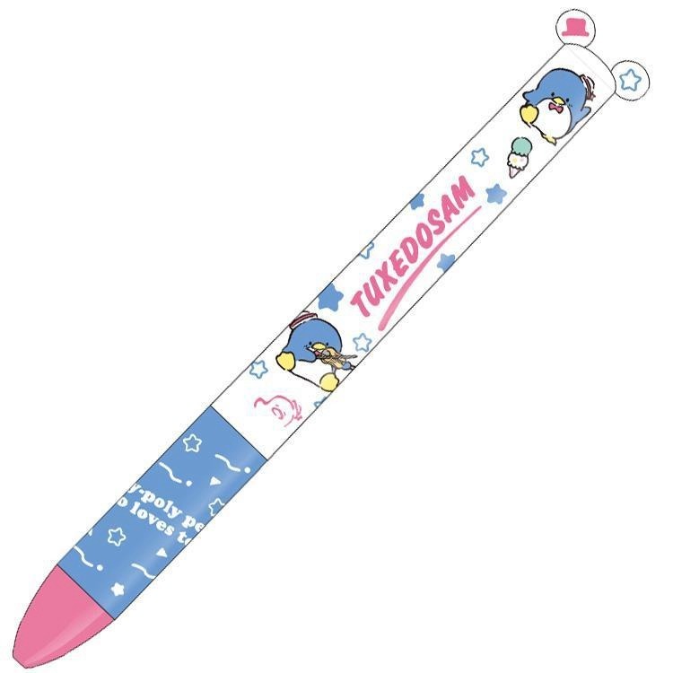 過生活IP訂購 三麗鷗 造型耳朵多色筆 雙子星 美樂蒂 山姆企鵝 花丸 焦糖兔 巧可力貓 恰咪 小雷公 喵喵家族 683-細節圖8