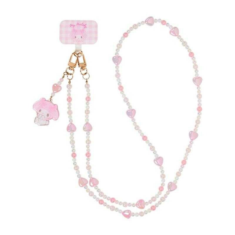 過生活IP訂購 三麗鷗 造型串珠手機背繩 HelloKitty 美樂蒂 大耳狗 酷洛米 人魚漢頓 6844-細節圖3