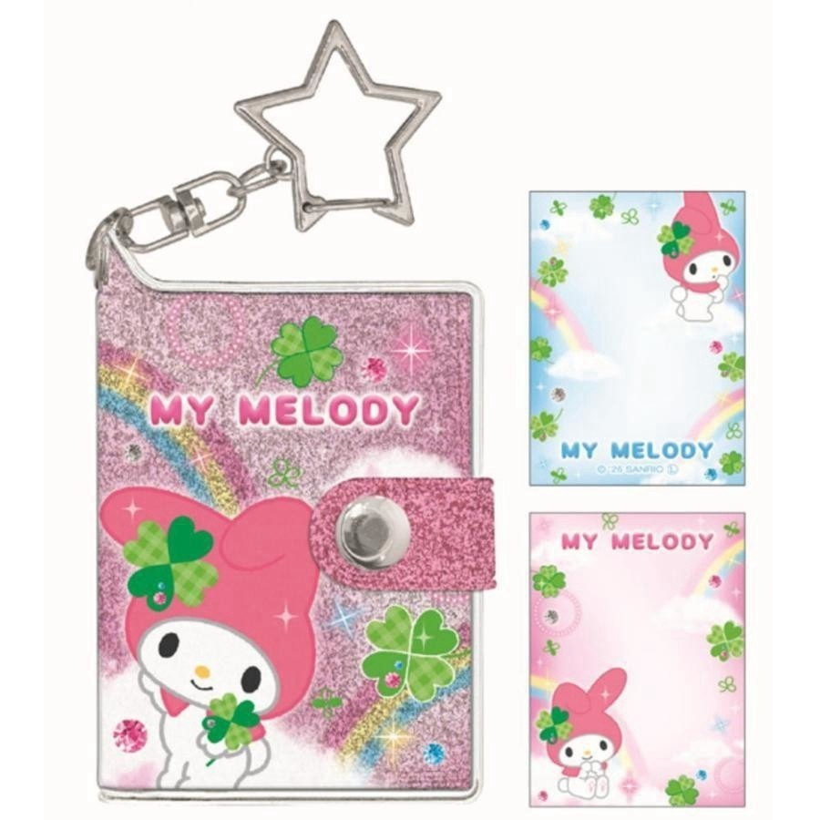 過生活IP訂購 三麗鷗 迷你貼紙簿鑰匙圈 HelloKitty 美樂蒂 大耳狗 酷洛米 花小兔 6851-細節圖4