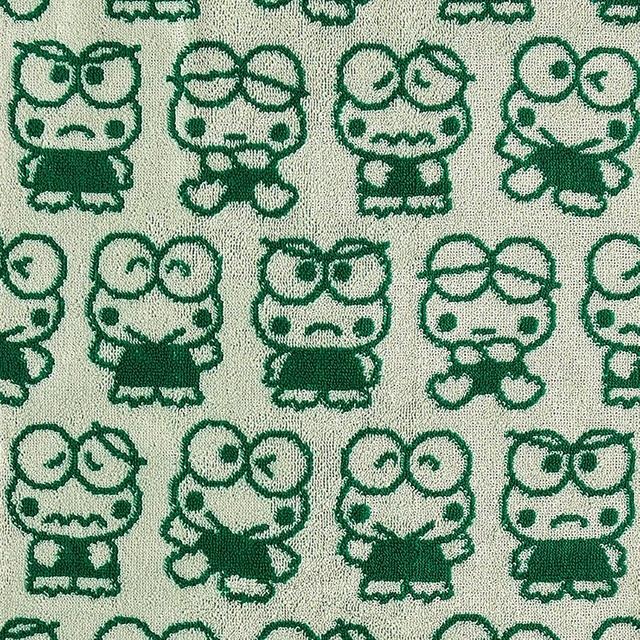 過生活IP訂購 三麗鷗 大眼蛙 純棉長毛巾 日常 每天都要Keroppi 6S14-細節圖4
