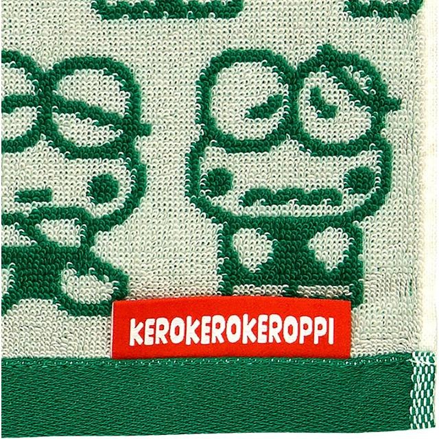 過生活IP訂購 三麗鷗 大眼蛙 純棉小方巾 日常 每天都要Keroppi 6S14-細節圖5