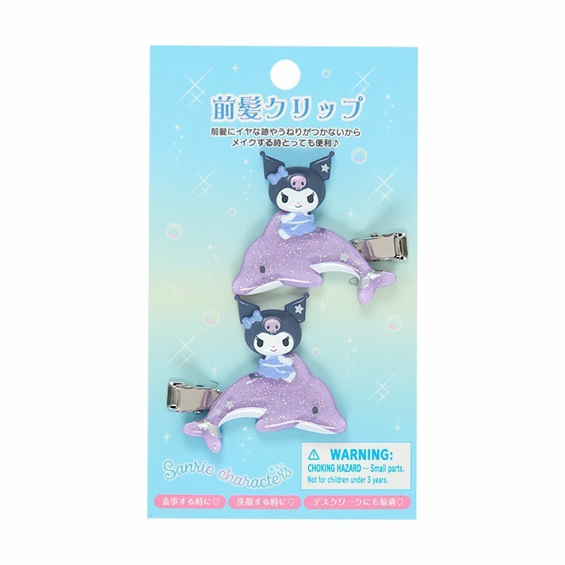 過生活IP訂購 三麗鷗 造型髮夾2入組 閃亮海豚 HelloKitty 美樂蒂 大耳狗 酷洛米 6S15-細節圖6