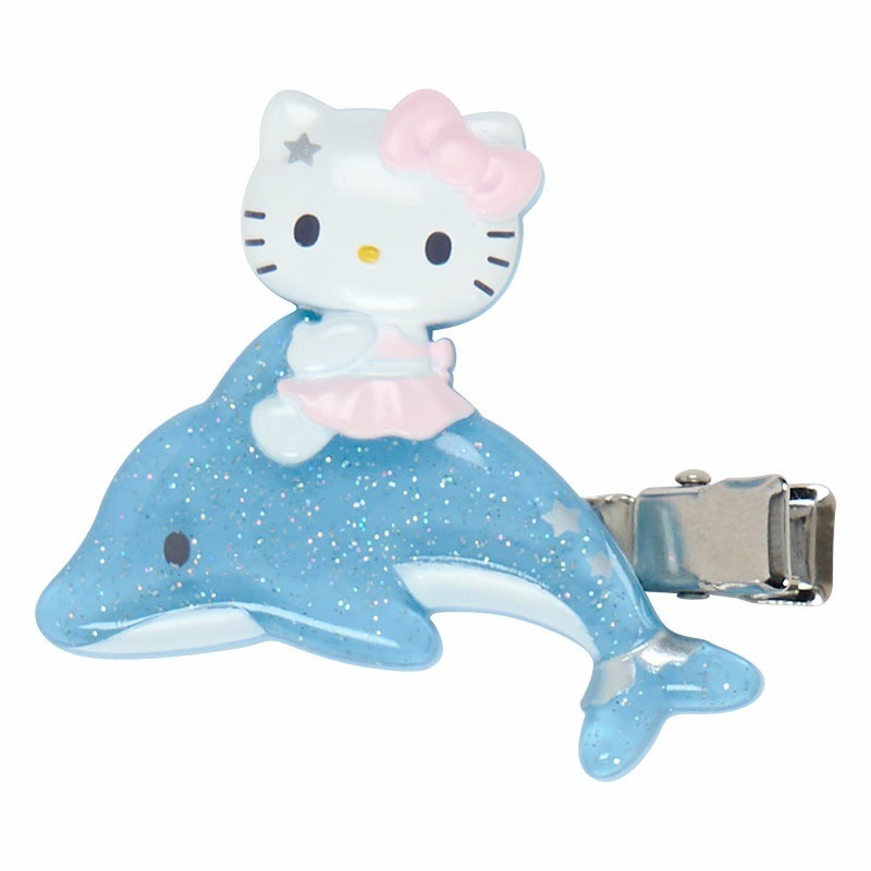 過生活IP訂購 三麗鷗 造型髮夾2入組 閃亮海豚 HelloKitty 美樂蒂 大耳狗 酷洛米 6S15-細節圖9