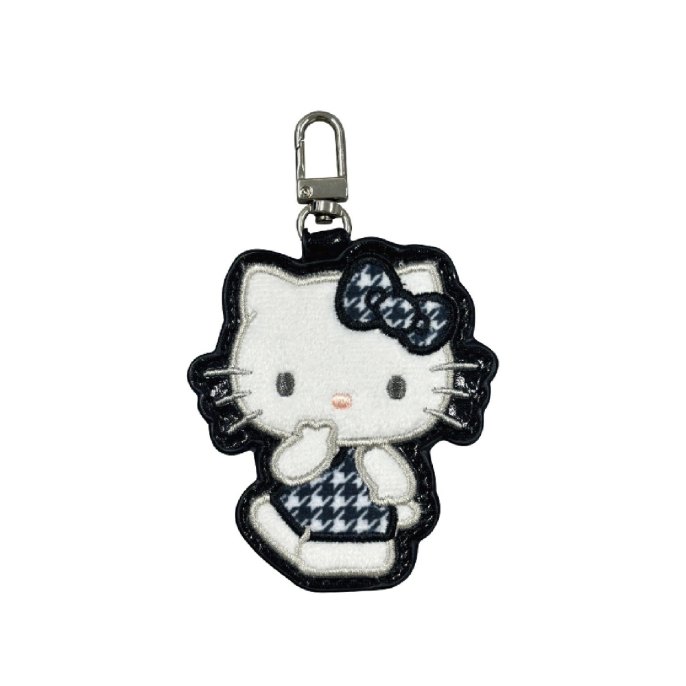 過生活IP訂購 三麗鷗 造型皮質刺繡鑰匙圈 HelloKitty 美樂蒂 大耳狗 酷洛米 花小兔 泰迪熊 6S33-細節圖5
