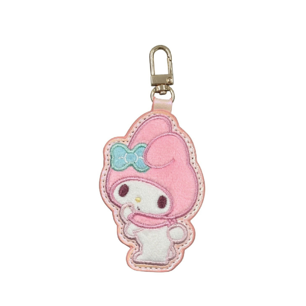 過生活IP訂購 三麗鷗 造型皮質刺繡鑰匙圈 HelloKitty 美樂蒂 大耳狗 酷洛米 花小兔 泰迪熊 6S33-細節圖6