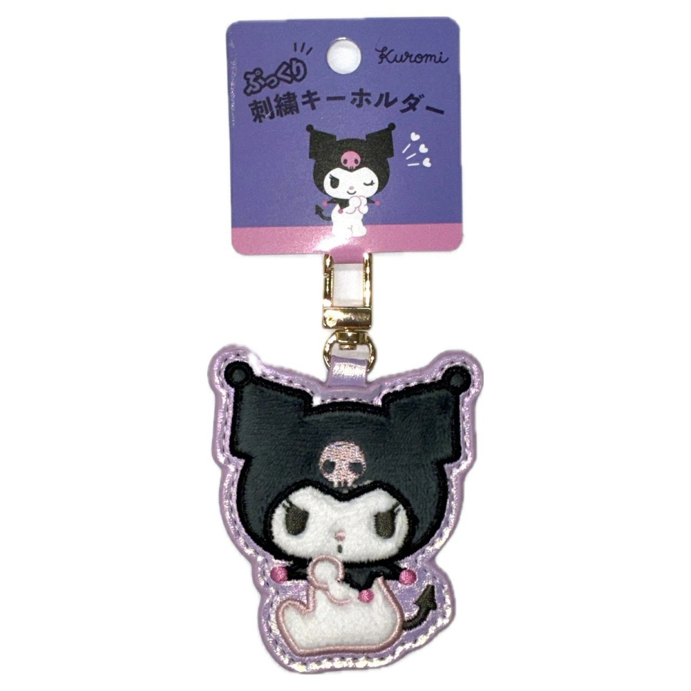 過生活IP訂購 三麗鷗 造型皮質刺繡鑰匙圈 HelloKitty 美樂蒂 大耳狗 酷洛米 花小兔 泰迪熊 6S33-細節圖8