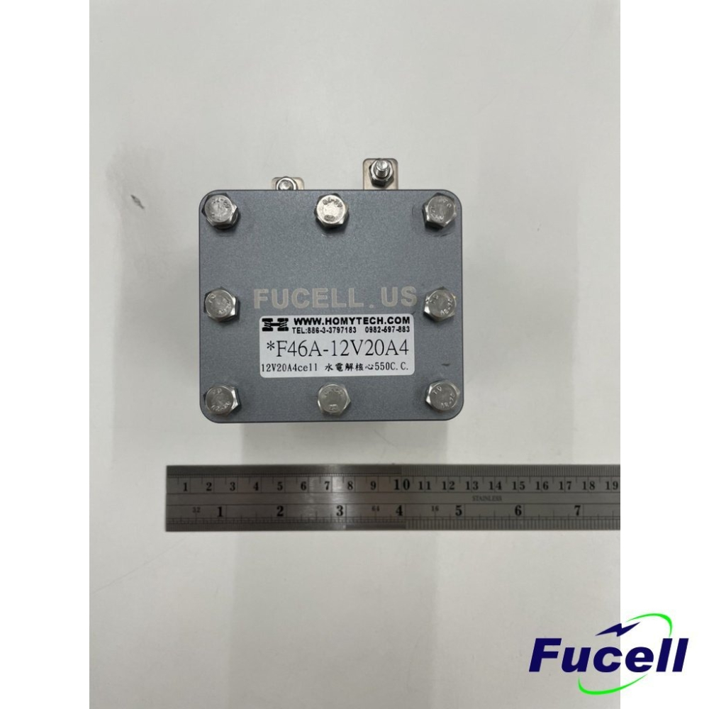 【富堡】水電解核心12V20A4cell-600c.c. 氫氣產生器 水電解製氫 燃料電池實驗 實驗設備教學用 台灣出貨-細節圖9