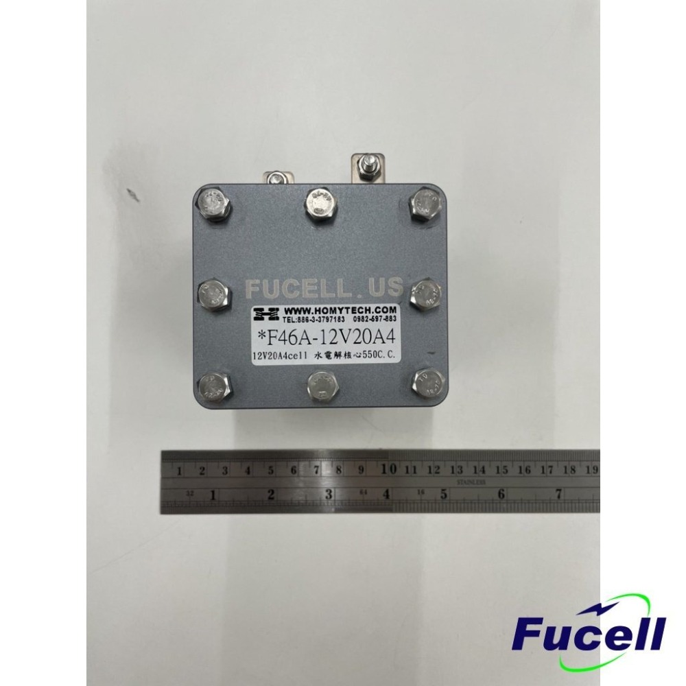 【富堡】水電解核心12V20A4cell-600c.c. 氫氣產生器 水電解製氫 燃料電池實驗 實驗設備教學用 台灣出貨-細節圖9