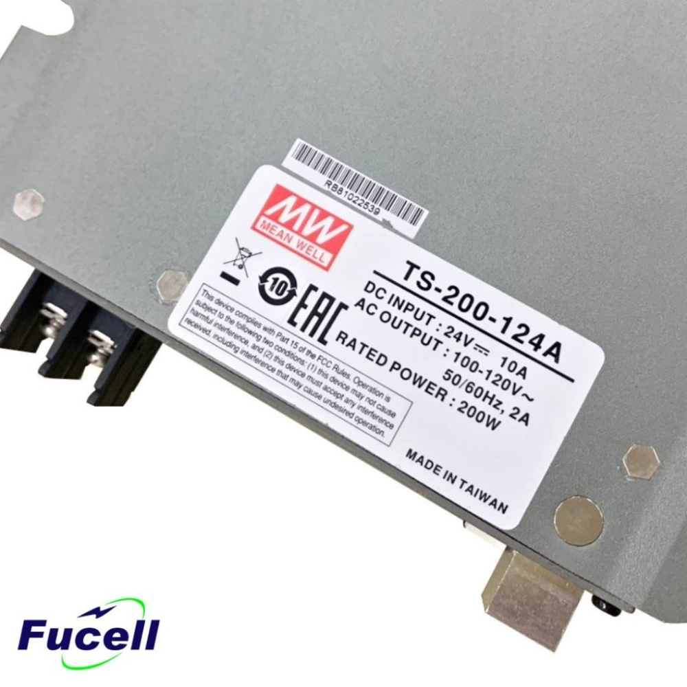 【富堡】DCAC轉換器24V 電源供應器 逆變器 - 福利機 - TS-200-124A 台灣出貨-細節圖2