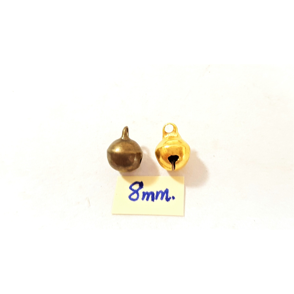 銅鈴鐺 8mm/10mm 銅鈴噹 DIY 手工材料 金色 古銅色-細節圖3