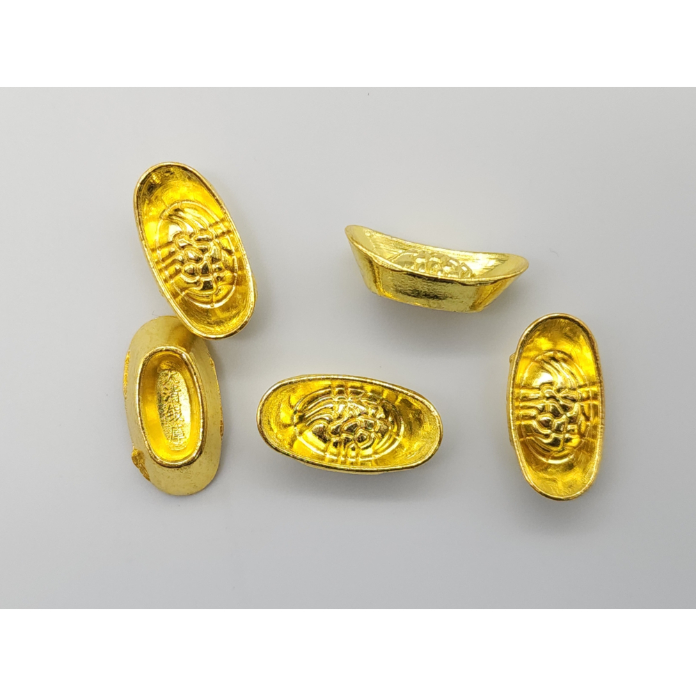 金元寶 銀元寶 招財元寶 (1.9cm) 招財進寶 風水 過年禮品 宗教用品 合金-細節圖4